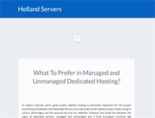 Tablet Screenshot of holland-servers.com